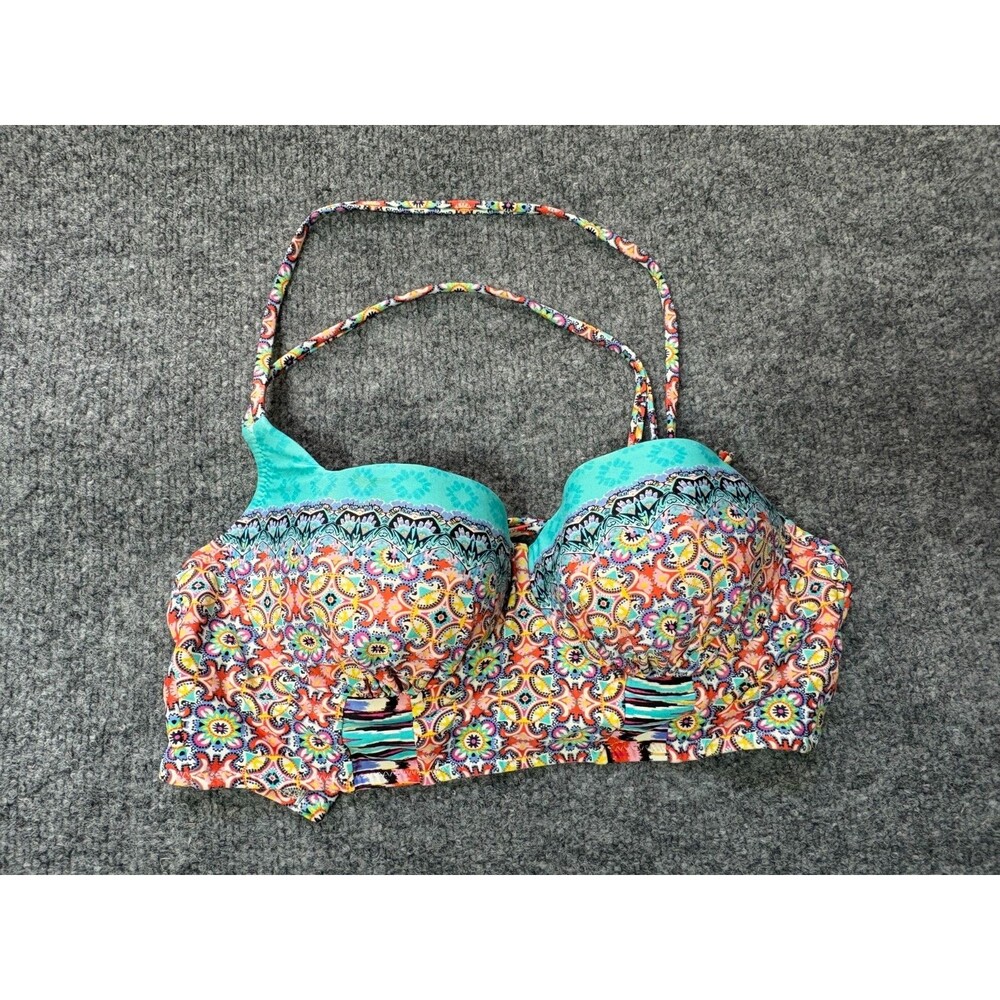 Profile Blush Bikini Top Women Small E Cup Padded Beach Pool Party Core
